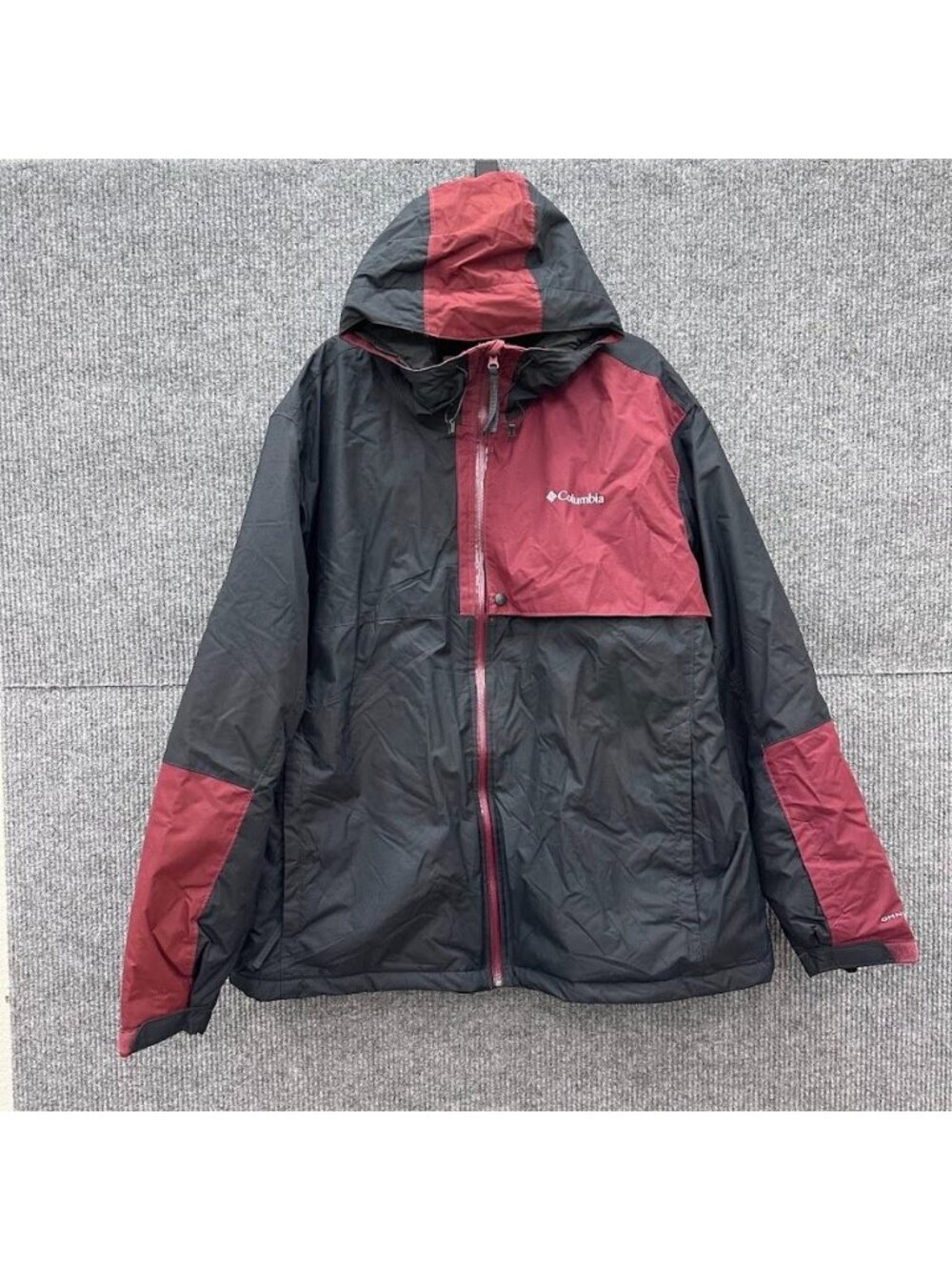 Columbia Omni Tech Heat Winter Jacket Full Zip Hooded Coat XM3677 Mens Size XXL